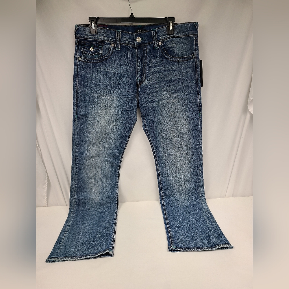 True Religion Ricky Big T Relaxed Straight Leg Jeans Dusty Wash Men's Size 38